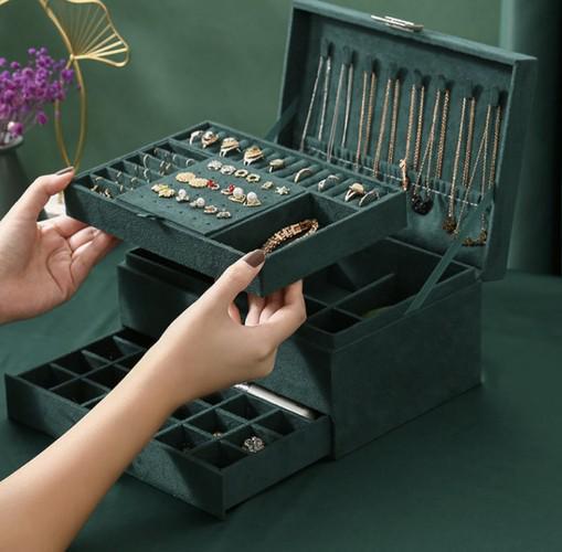Ящик-органайзер Soulima для украшений Green (21954) - фото 3 Ящик-органайзер Soulima для украшений Green (21954) - фото 3