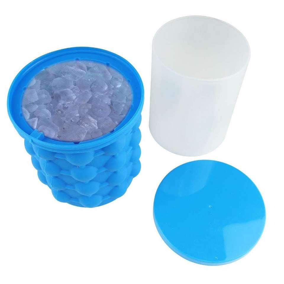 Форма для льоду Ice Cube Maker Genie двокамерна Blue - фото 3