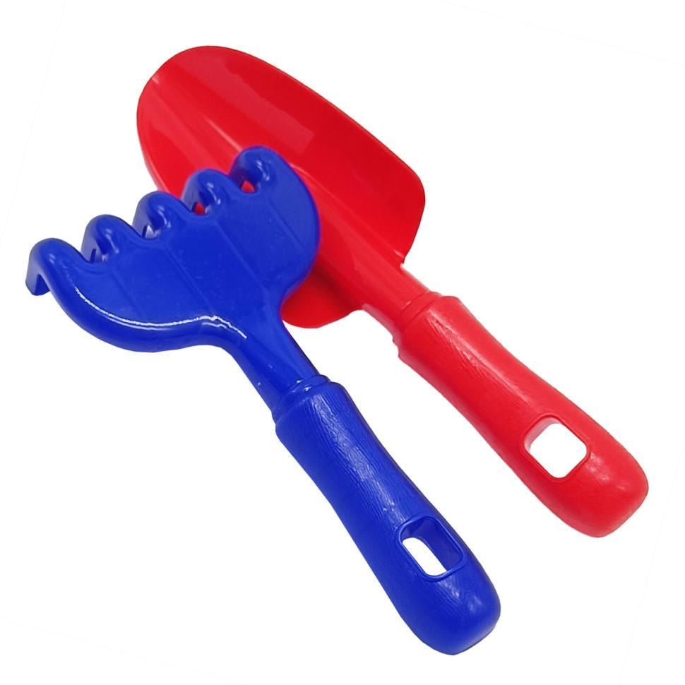 Набір для пісочниці "Ромашка №5" 1135 лопатка/граблі Синьо-червоний (RLT53158s65818)