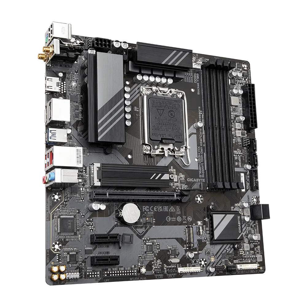 Материнська плата Gigabyte B760M DS3H AX Intel B760/S1700/MicroATX/4хDDR5 DIMM (e9358d51) - фото 3