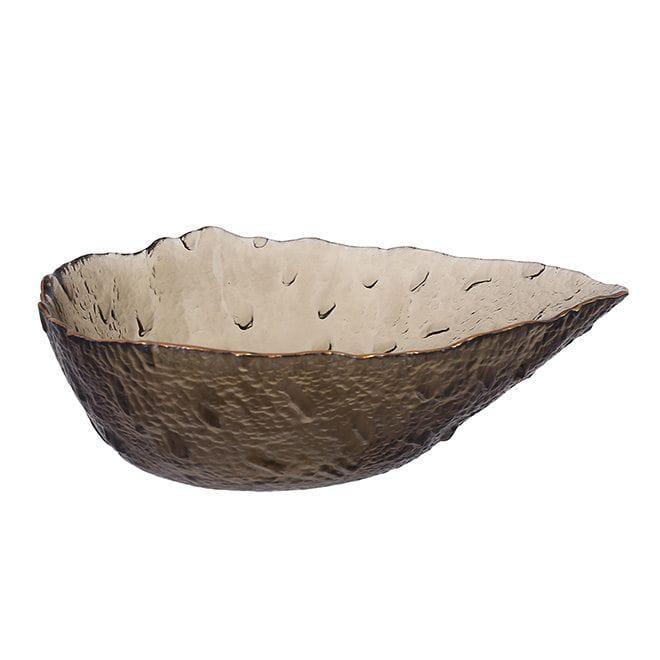 Салатник стеклянный Flora Drop Серый (28412)