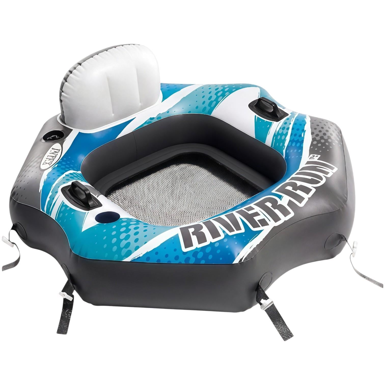 Надувной плотик-кресло Intex 58854 размером 130×126 см и нагрузкой до 100 кг Разноцветный (34975426)