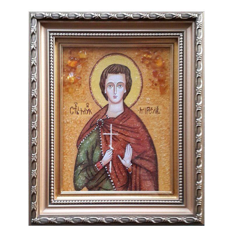 Икона Святой мученик Мирослав янтарная 30х40 см (М0121-30х40)
