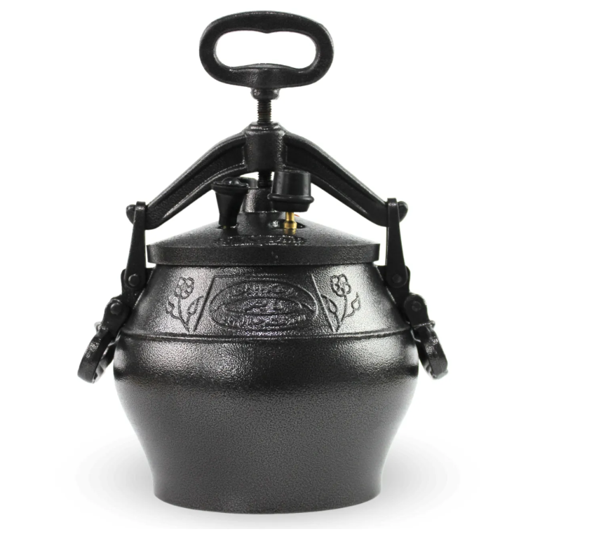 Афганский котел Rashko Baba алюминиевый на 30 л с герметичной крышкой и 2-мя клапанами Черный (124-131-BLA30)