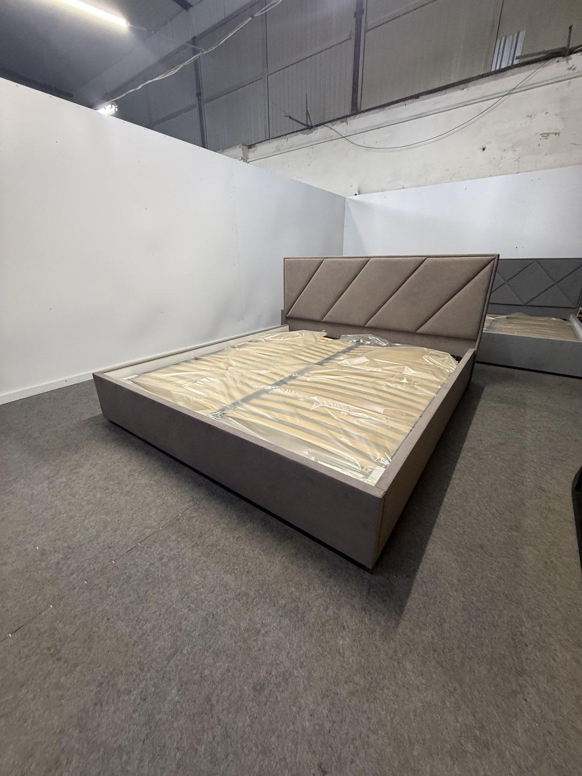 Кровать с подъемным механизмом ADS Mebli Сигма 180х200 см велюр Simple 6 Коричневый (30742451) - фото 8