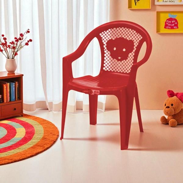 Стульчик пластиковый Kinderway тигрёнок Красный - фото 3 Стульчик пластиковый Kinderway тигрёнок Красный - фото 3