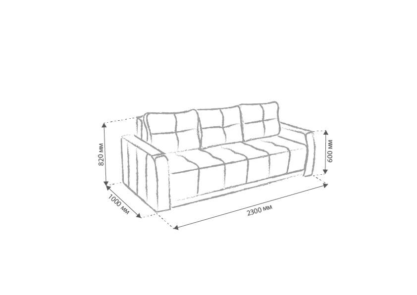 Диван прямий розкладний Елегант Benefit 25 (20247346) - фото 5 Диван прямий розкладний Елегант Benefit 25 (20247346) - фото 5