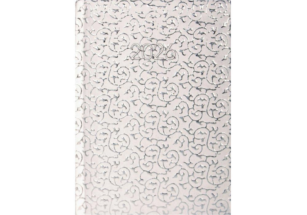 Дневник датированный 2026 Economix Sultan A5 336 стр. Серебряный (E21817-14)