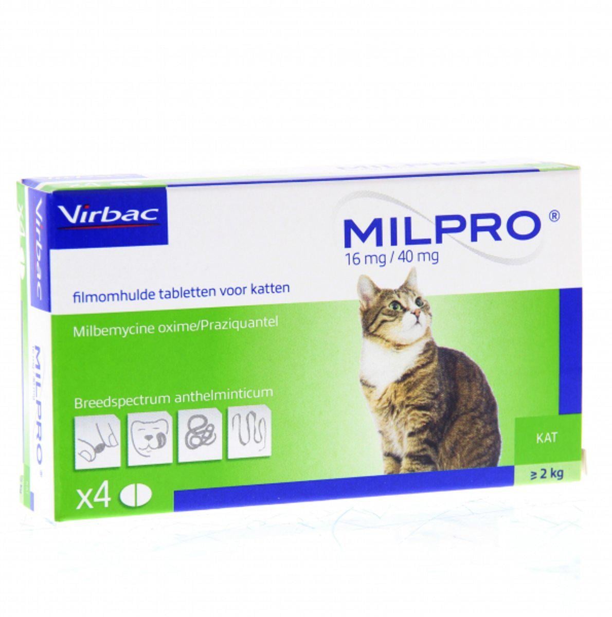 Антигельминтик для кошек Milpro 4 таб. (002600)