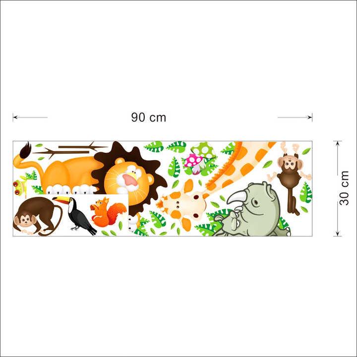 Наклейка детская на стену Green Life Звери 81х69 см (CD001) - фото 3 Наклейка детская на стену Green Life Звери 81х69 см (CD001) - фото 3