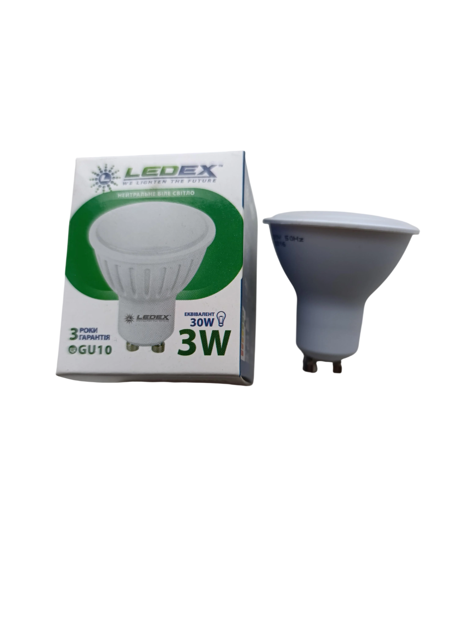 Светодиодная лампа потолочная Ledex Софит MR16 3W GU10 4000K (100241)