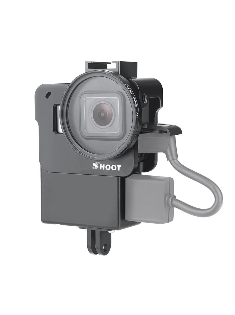Корпус алюминиевый для экшн камер GoPro Hero 5 6 7 XTGP539 с фильтром 52 UV и отсеком для микрофона