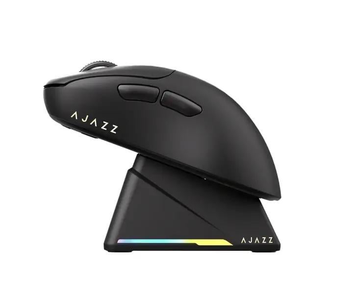 Мышь беспроводная Ajazz Aj179P PixArt PAW3395 с RGB док-станцией Black - фото 5 Мышь беспроводная Ajazz Aj179P PixArt PAW3395 с RGB док-станцией Black - фото 5