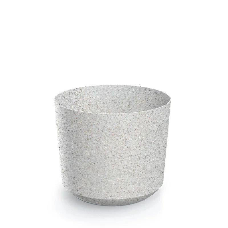 Горшок для цветов Prosperplast Tubo Eco Wood круглый 10,8х10,8х9,5 см Белый (67764-449)