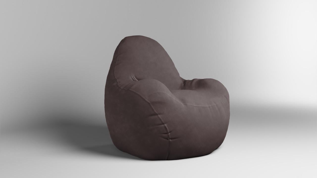Бескаркасное кресло-мешок SkyPuff Relax GREAT велюр 100 см Cappuccino (2695829387)