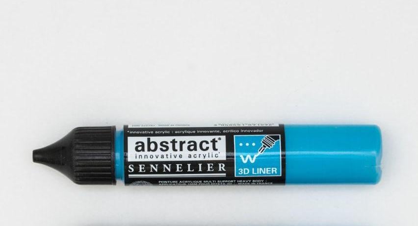 Лінер акриловий Sennelier Abstract 3D 27 мл Блакитний/Лазурний