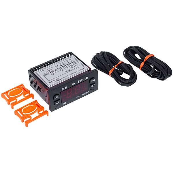 Контроллер Elitech ETС-974 220V 8A микропроцессор 2 датчика Контроллер Elitech ETС-974 220V 8A микропроцессор 2 датчика