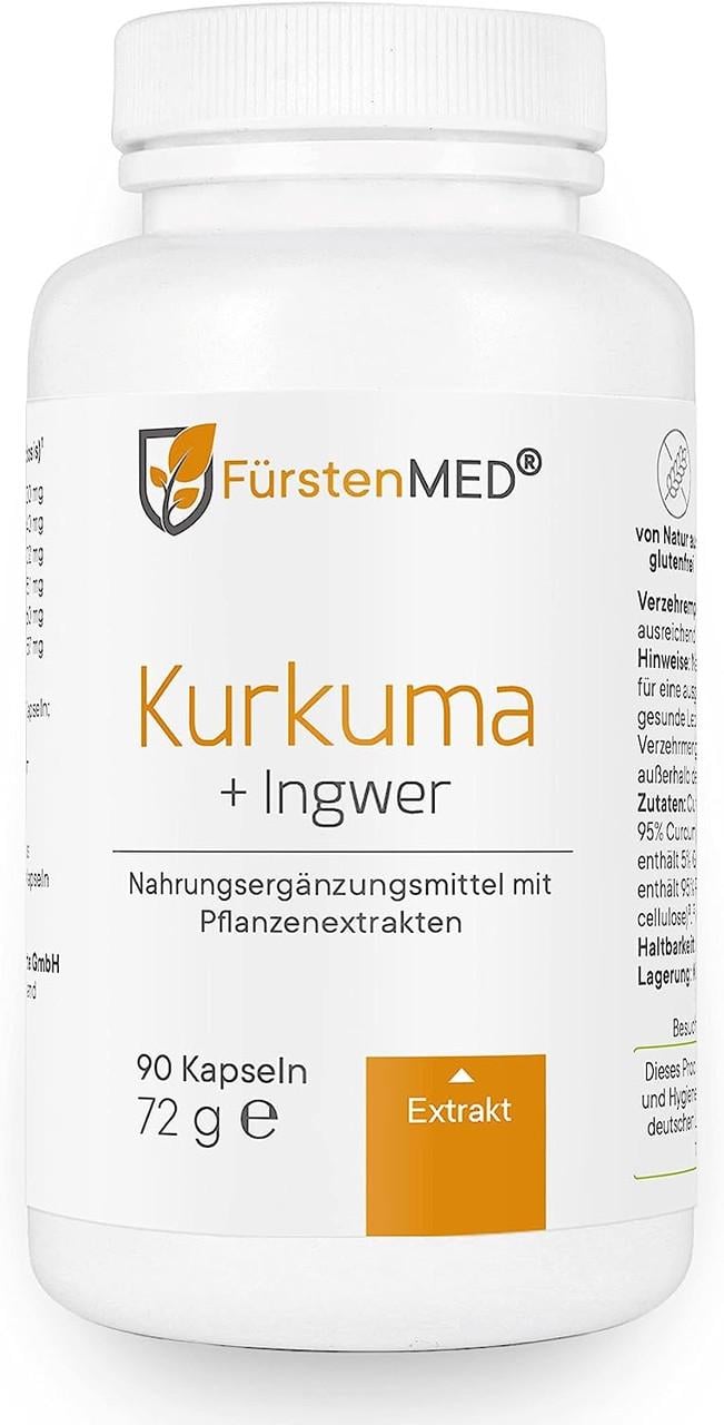 Куркума FurstenMED куркумин Имбирь Гингерол Ладан 90 капсул (5009179)