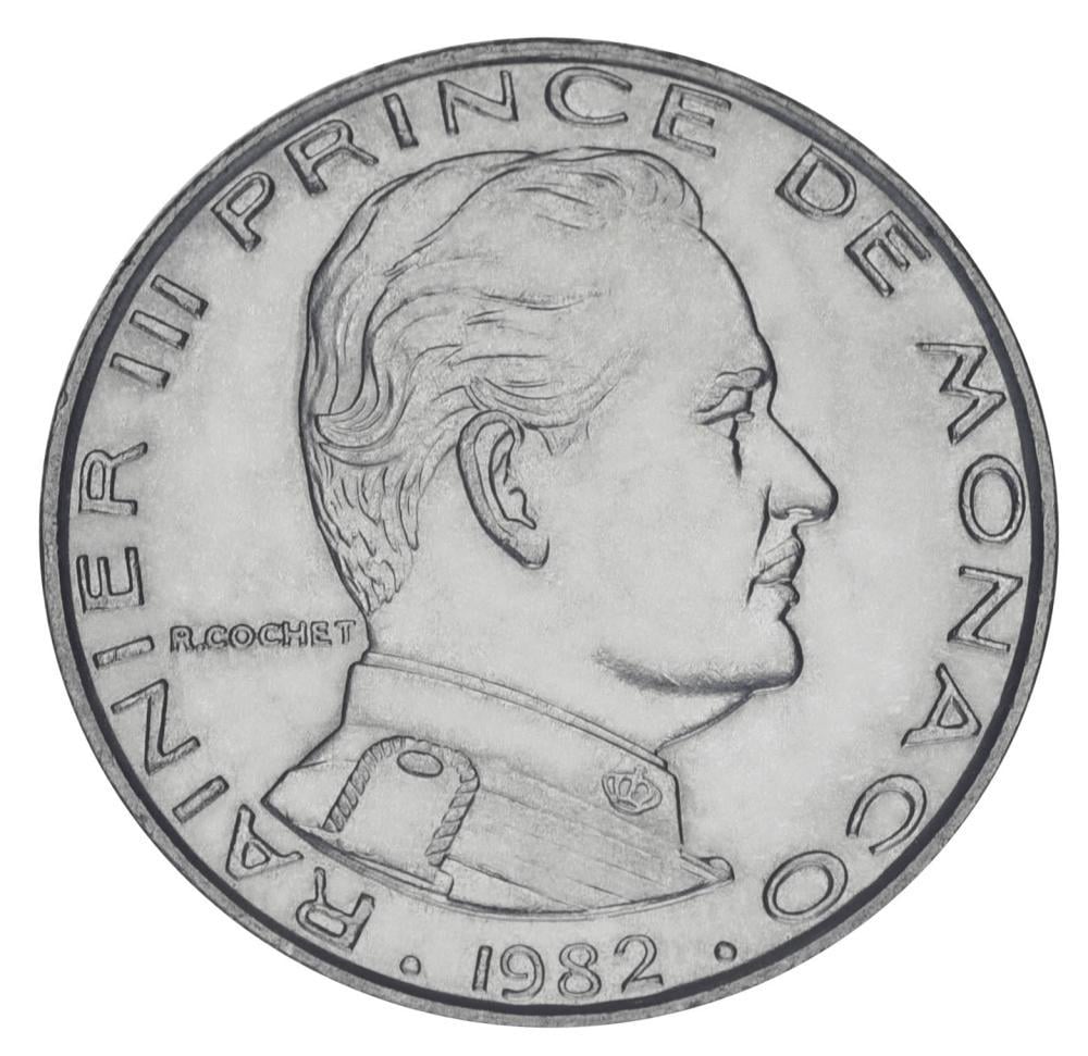 Колекційна монета Монако 1 франк 1982 F-VF (М20437)