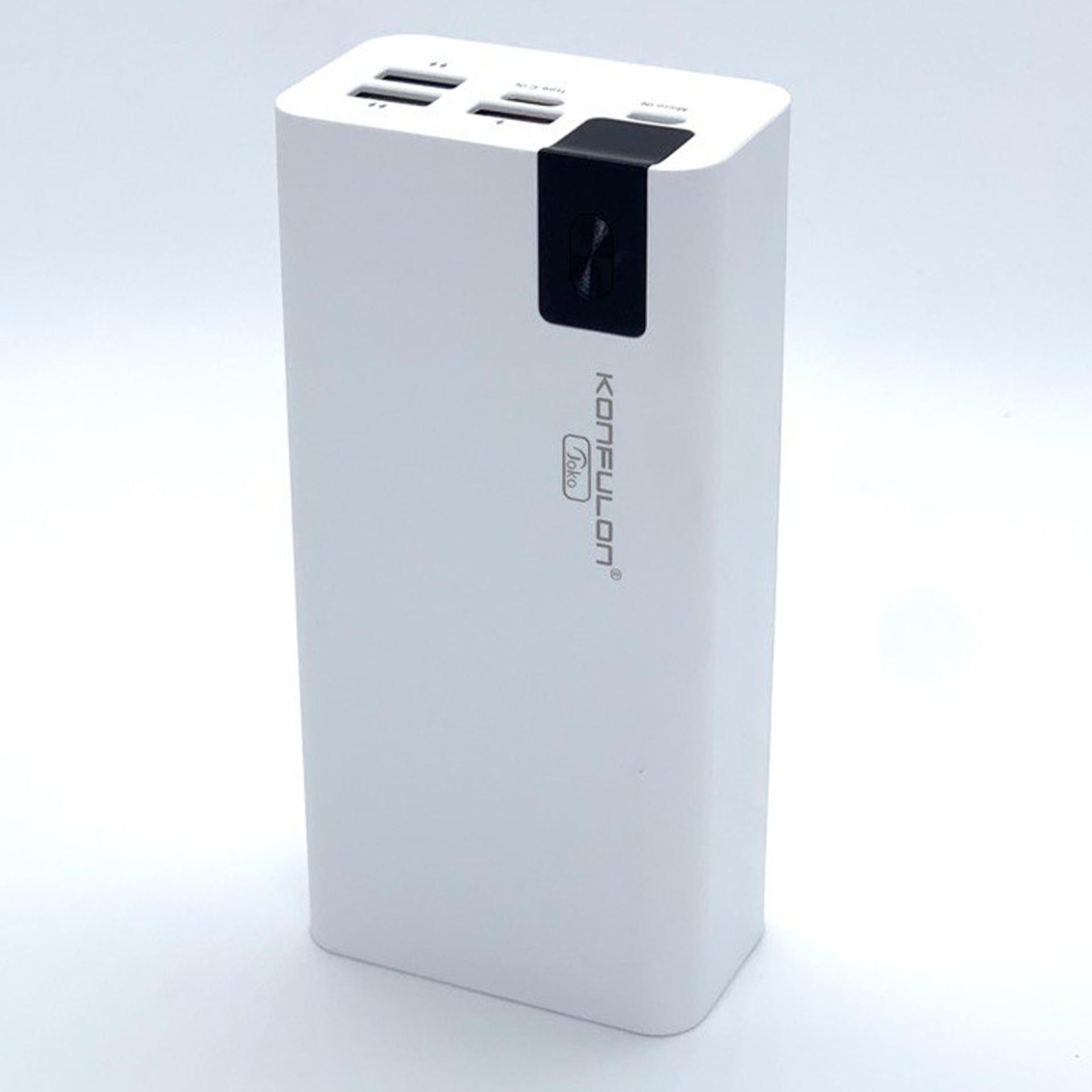 Повербанк Konfulon 30000 mAh TypeC Micro USB Белый - фото 1