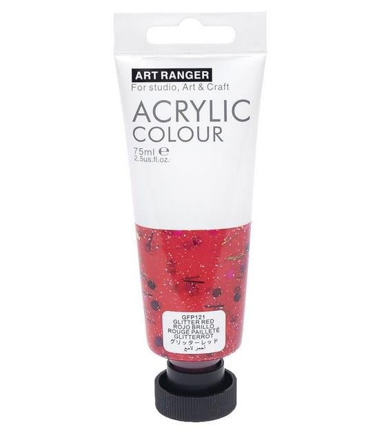 Фарба акрилова ART RANGER 75 мл Glitter red