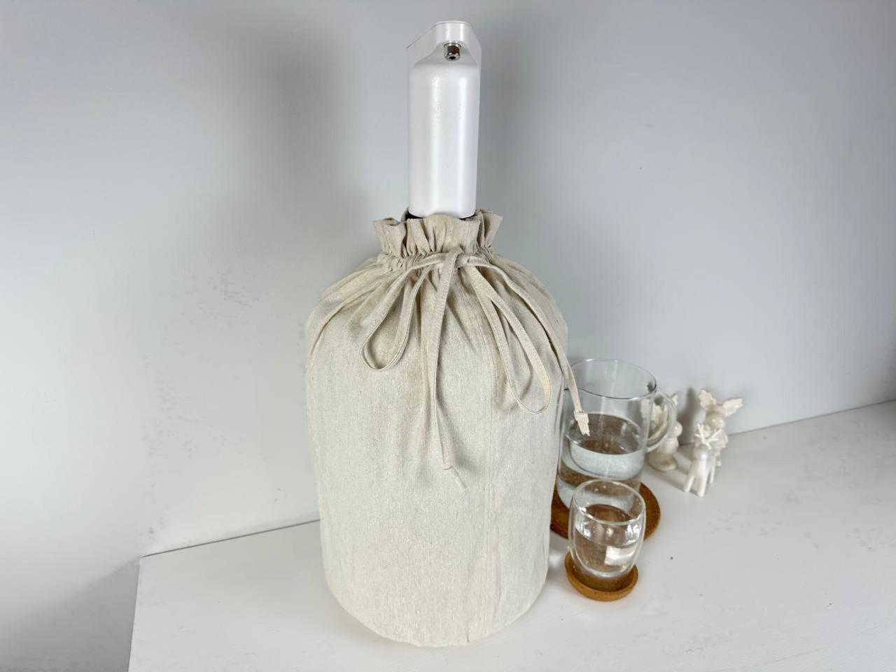 Чехол текстильный льняной для пластикового бутля 19 л - фото 2