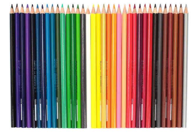 Олівці кольорові Kores 36 шт. зі стругачкою трикутні 3 мм - фото 3