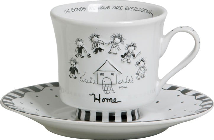 Чашка с блюдцем Enesco 200 мл Дом (4004457)