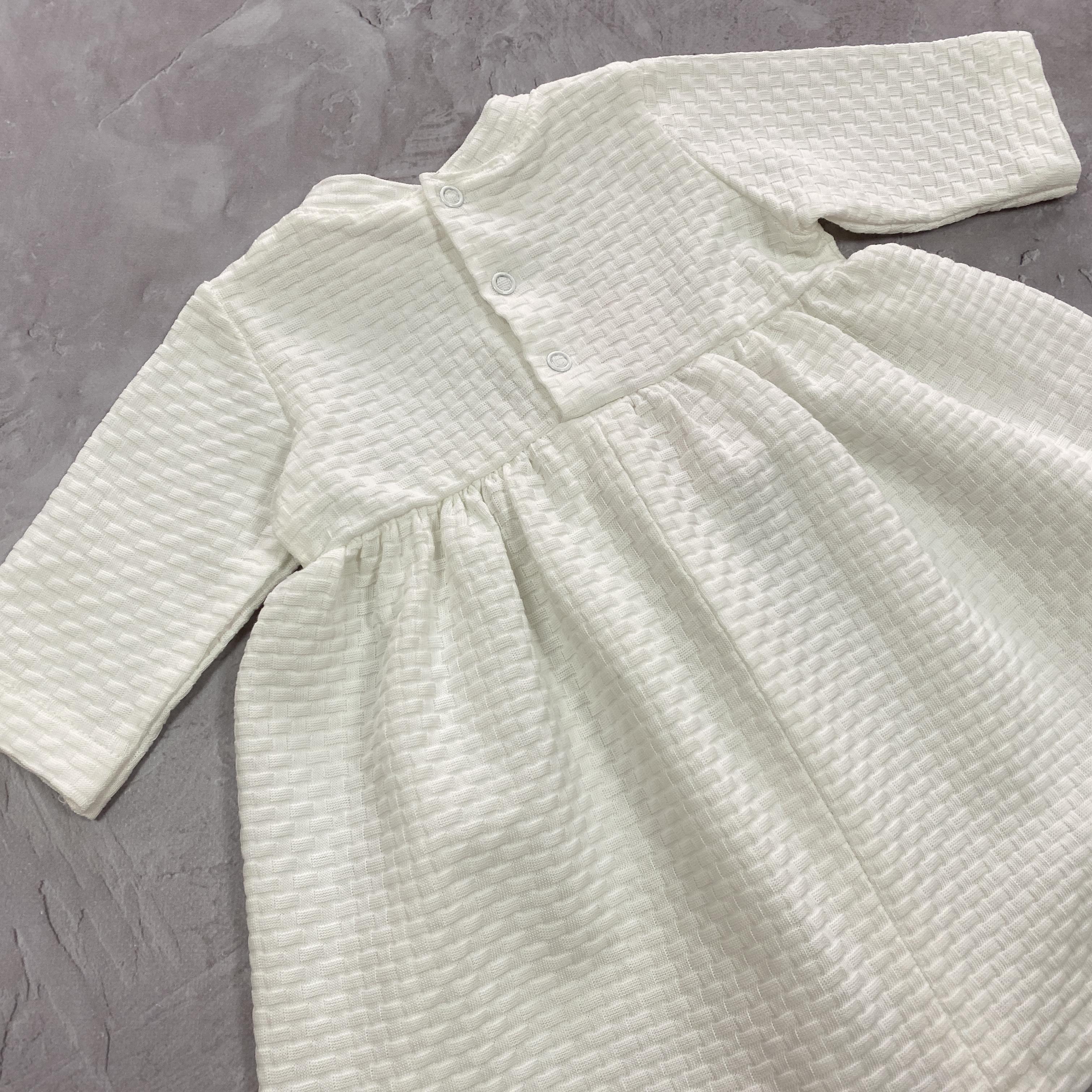 Сукня Аріела з інтерлоку на хрестини/свято р. 74 Бежевий (29818630) - фото 3 Сукня Аріела з інтерлоку на хрестини/свято р. 74 Бежевий (29818630) - фото 3