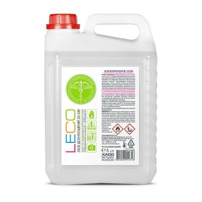 Засіб дезінфекційний Leco DS-E80 для шкіри рук та поверхонь 5 л (XL 40335)