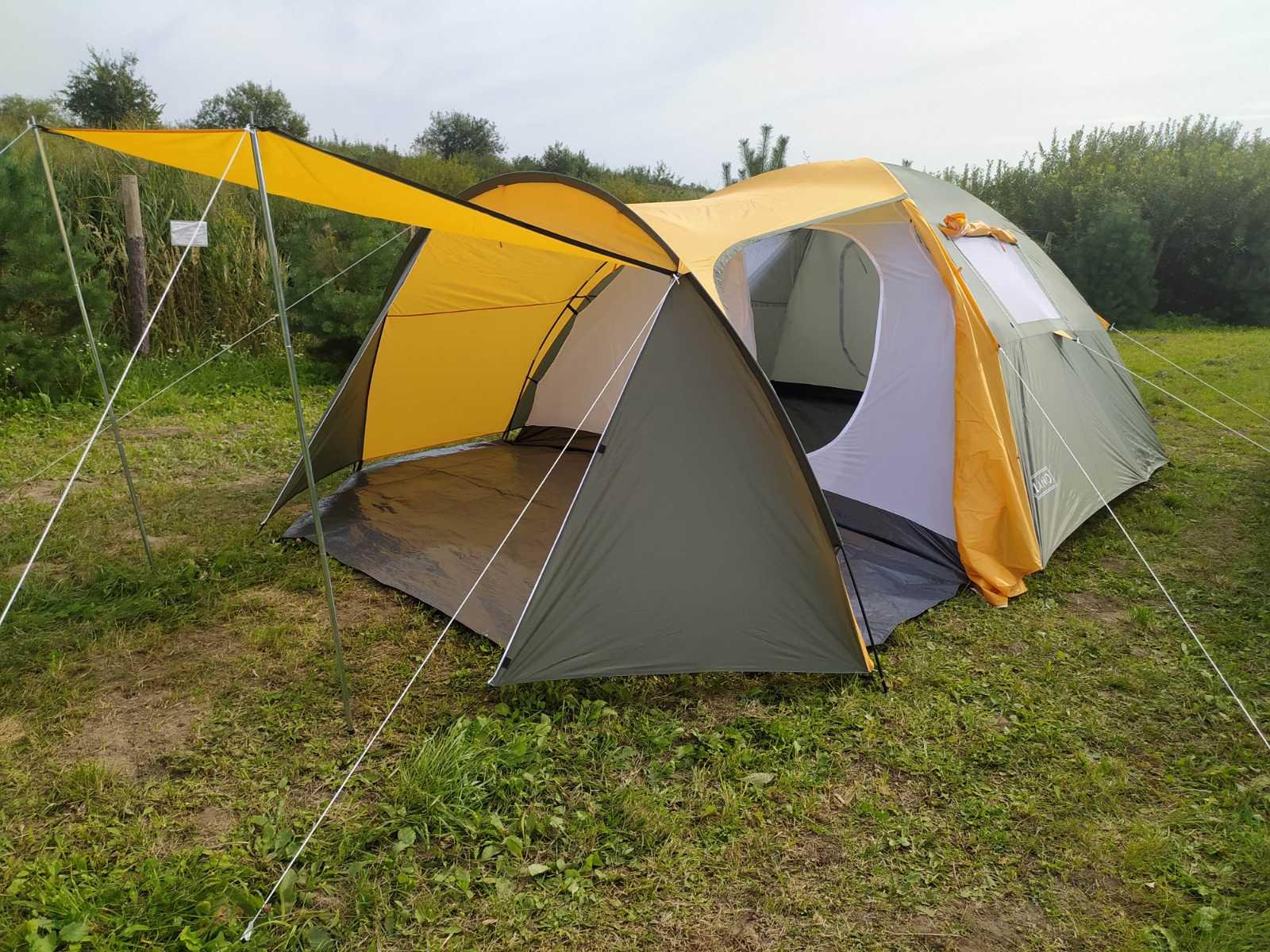 Палатка туристическая ZANO TRAPER-6A + Гамак