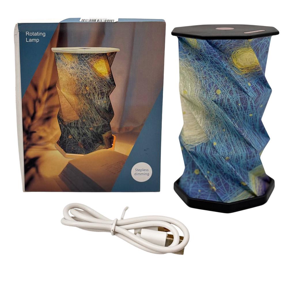 Светильник настольный вращающийся LED Rotating lamp USB с аккумулятором 700 мАч