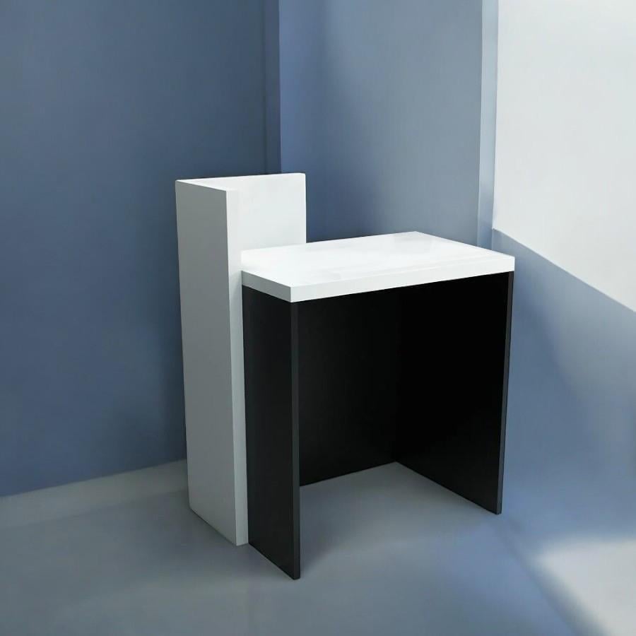 Стійка адміністратора Tobi Sho Ресепшн/3 для офісу/салону/736x536x950 мм Білий/Чорний