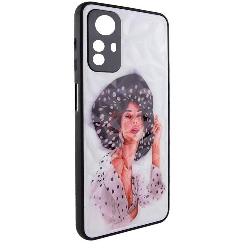 Противоударный TPU+PC Чехол Prisma Ladies для Xiaomi Redmi Note 12S Girl in a hat