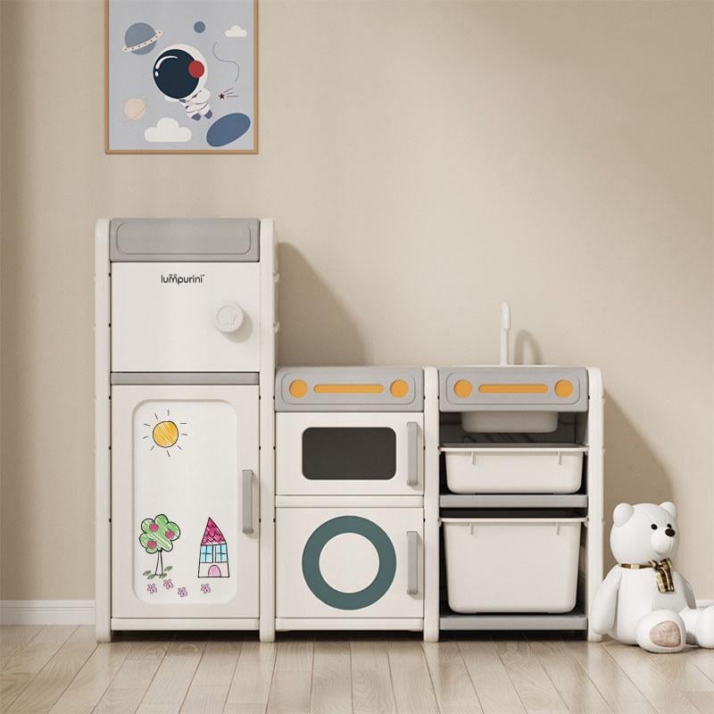 Стеллаж для книг и игрушек Lumpurini Antonietta с ящиками и контейнерами (87f280d0) Стеллаж для книг и игрушек Lumpurini Antonietta с ящиками и контейнерами (87f280d0)