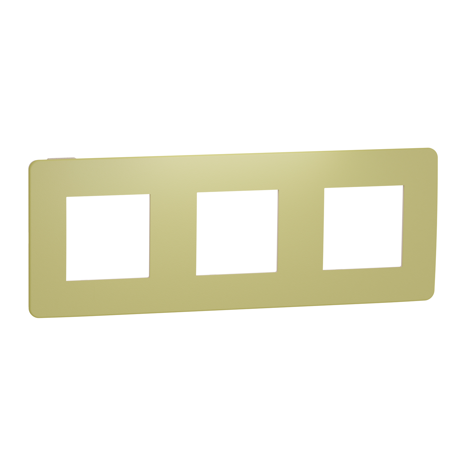 Рамка трехместная Schneider Electric Unica Studio Зеленое яблоко/Бежевый (NU280612)