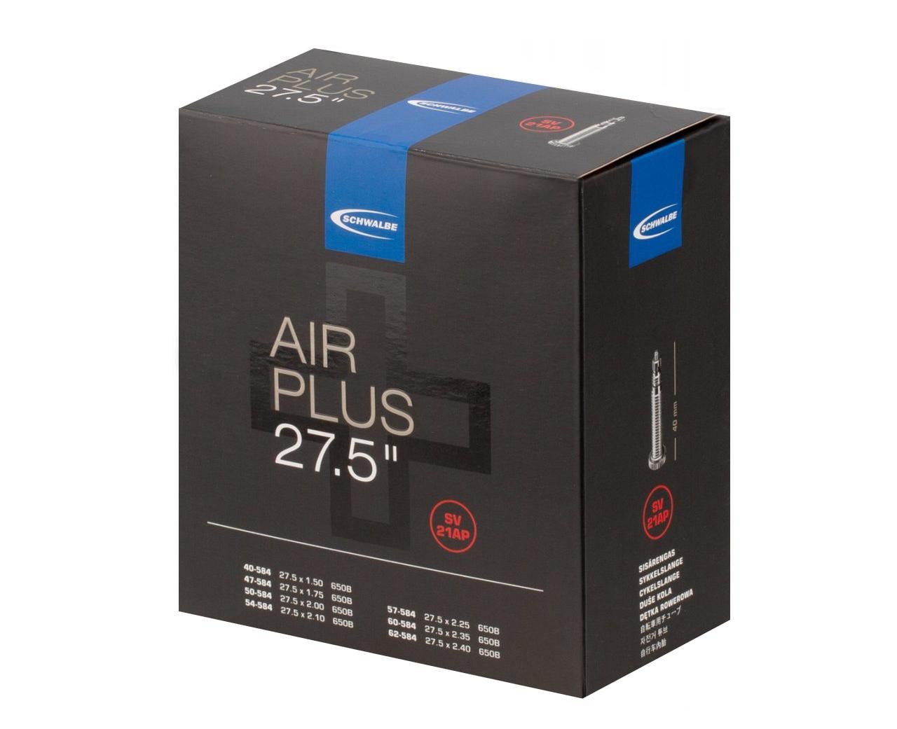 Камера для велосипеда Schwalbe SV21AP AIR PLUS IB 40 мм 27,5"/40/62-584 (TUB-42-87)