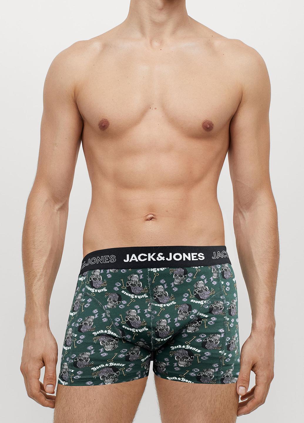 Трусы мужские Jack & Jones L Зеленый (12206000b49)