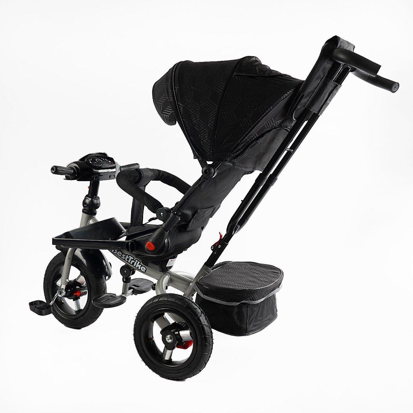 Велосипед дитячий триколісний Best Trike 6088 F надувні/фара з USB/пультом/батьківською ручкою Чорний (695-12) - фото 3 Велосипед дитячий триколісний Best Trike 6088 F надувні/фара з USB/пультом/батьківською ручкою Чорний (695-12) - фото 3