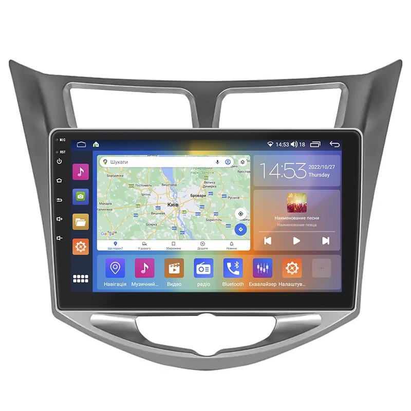 Автомагнитола штатная Lesko CarPlay/4G/Wi-Fi/GPS для Hyundai Accent IV 2010-2017 2/32Gb 10" (1746431712)