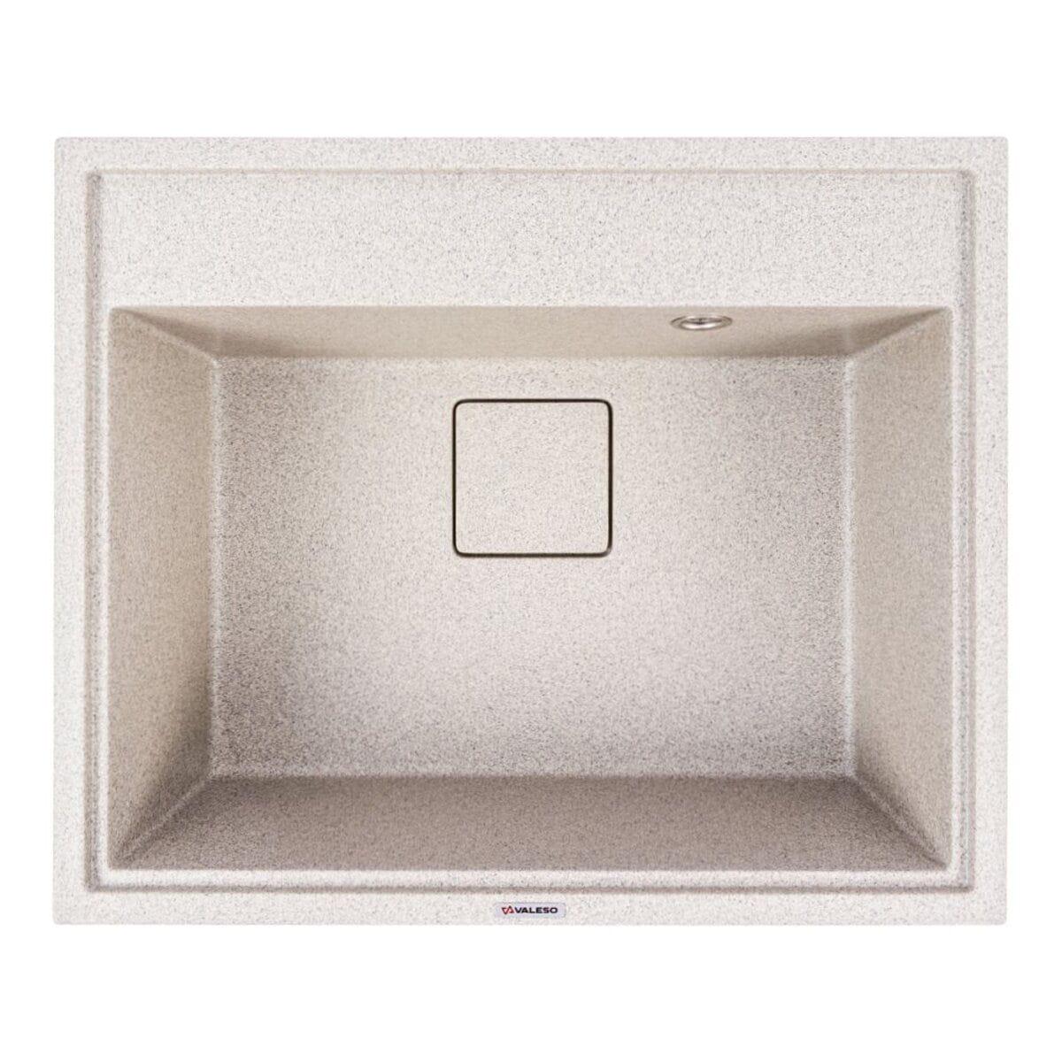 Мойка гранитная Valeso Sherlit 600х500 врезная прямоугольная Черный матовый (PLTM-SP000049420)