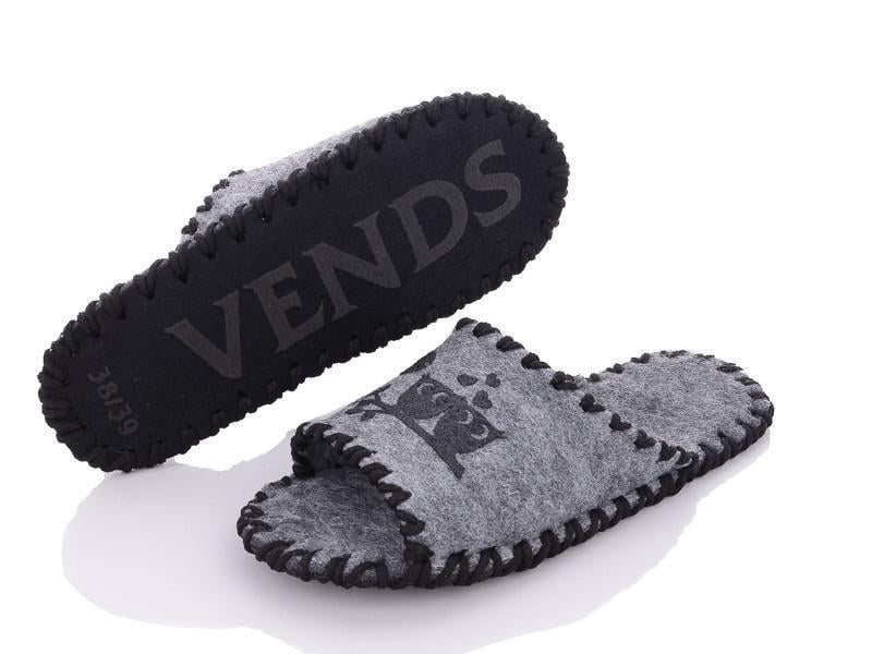 Тапочки фетровые женские VENDS 227 р. 38-39 Серый