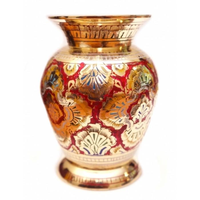 Ваза латунна з карбуванням Червоний (9370171-1)