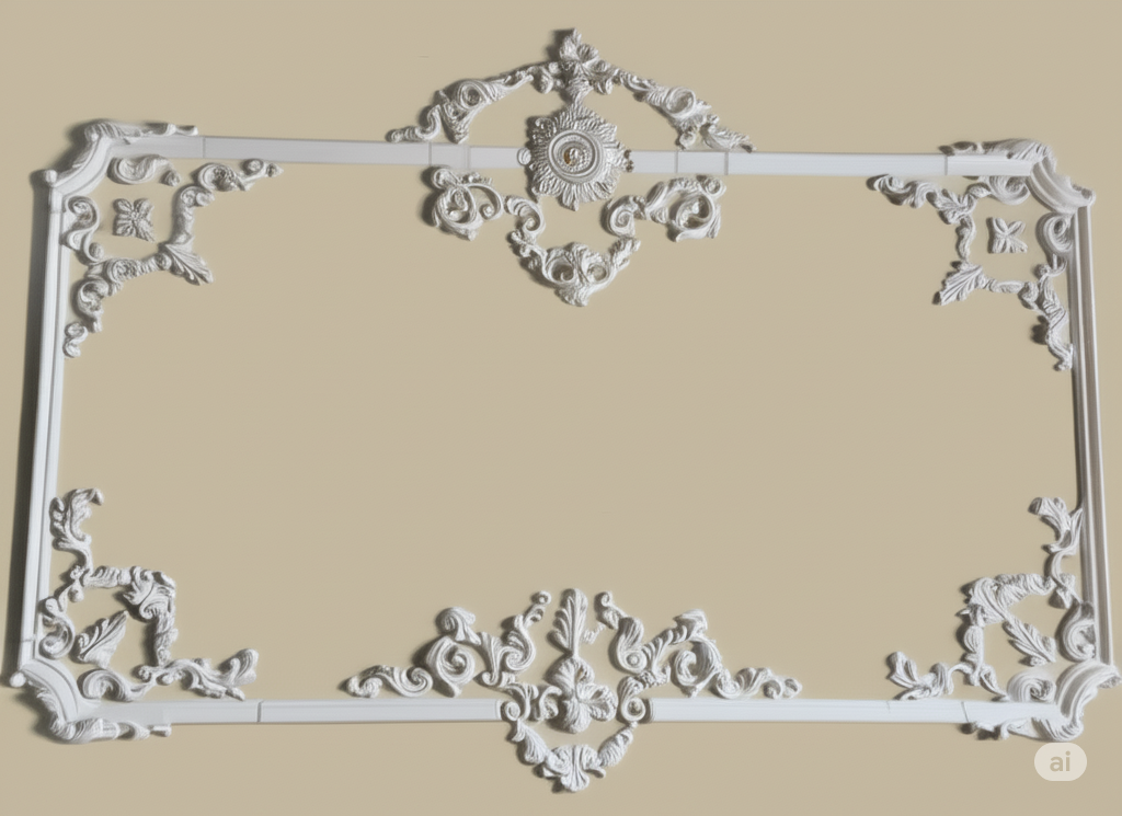 Рамка декоративная гипсовая 1750/2400 мм (29052750) - фото 3