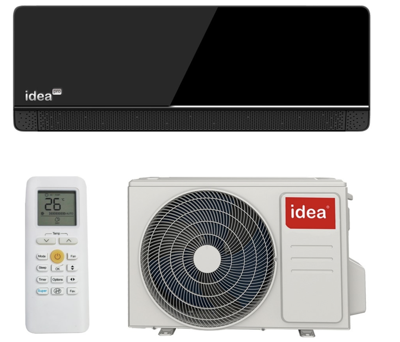 Кондиционер инверторный IdeaPro BREEZE IPA 24HRM FN8 7,2 кВт Черный (35557034) Кондиционер инверторный IdeaPro BREEZE IPA 24HRM FN8 7,2 кВт Черный (35557034)