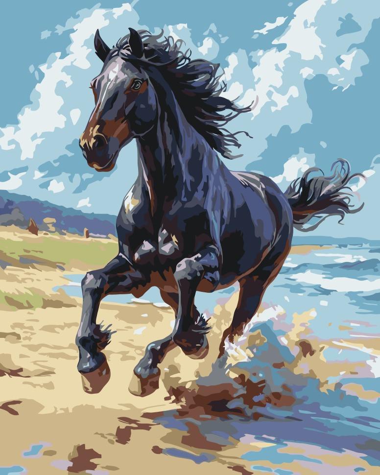 Картина по номерам ART CRAFT Благородный скакун 40x50 см (11703-AC)
