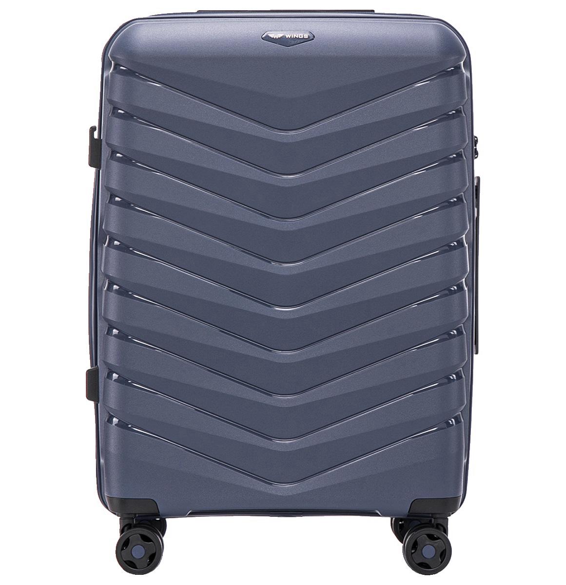 Чемодан полипропиленовый Wings PHX01 средний Синий (Wp00559) - фото 2 Чемодан полипропиленовый Wings PHX01 средний Синий (Wp00559) - фото 2