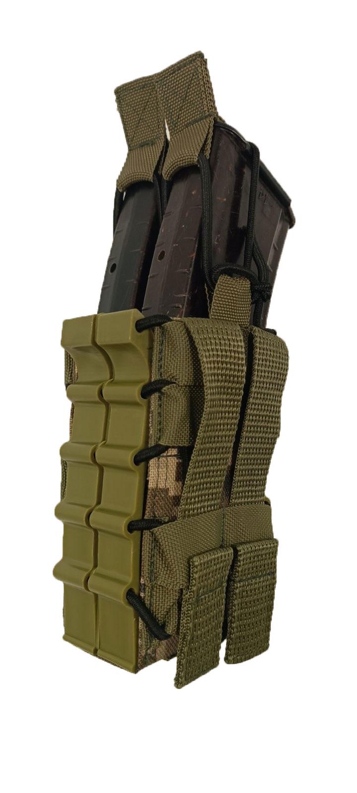 Підсумок штурмовий подвійний для магазинів АК МК пластикові боки ММ-14 (3575621)