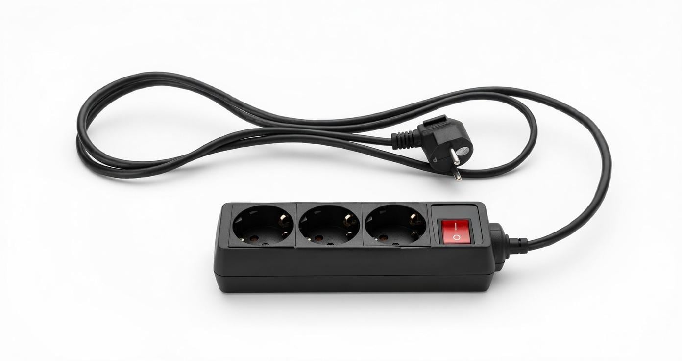 Мережевий подовжувач Silver Crest на 3 розетки з вимикачем 1,5 м 3500 Вт Чорний (500226) Мережевий подовжувач Silver Crest на 3 розетки з вимикачем 1,5 м 3500 Вт Чорний (500226)