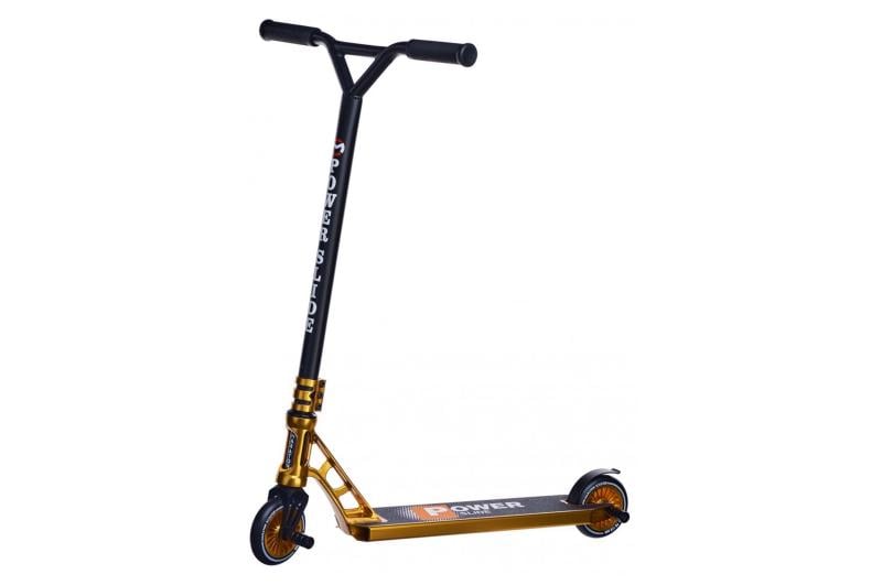 Самокат трюковой Maraton POWERSTIDE 74х35х12 см Черно-золотой